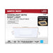 Remote Driver LED Downlight Satco S11888 9 Watt LED Direct Wire Downlight with Night Light - 4 Inch - Remote Driver - CCT Selectable - Dimmable - Square - White Finish Satco