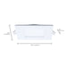 Remote Driver LED Downlight Satco S11888 9 Watt LED Direct Wire Downlight with Night Light - 4 Inch - Remote Driver - CCT Selectable - Dimmable - Square - White Finish Satco