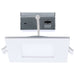 Remote Driver LED Downlight Satco S11888 9 Watt LED Direct Wire Downlight with Night Light - 4 Inch - Remote Driver - CCT Selectable - Dimmable - Square - White Finish Satco