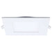 Remote Driver LED Downlight Satco S11889 12 Watt LED Direct Wire Downlight with Night Light - 6 Inch - Remote Driver - CCT Selectable - Dimmable - Square - White Finish Satco