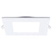 Remote Driver LED Downlight Satco S11889 12 Watt LED Direct Wire Downlight with Night Light - 6 Inch - Remote Driver - CCT Selectable - Dimmable - Square - White Finish Satco
