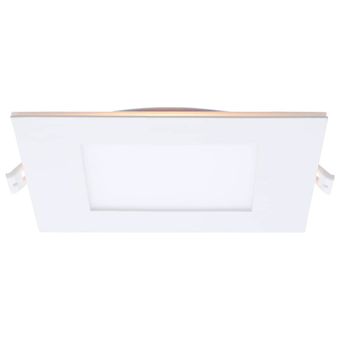 Remote Driver LED Downlight Satco S11889 12 Watt LED Direct Wire Downlight with Night Light - 6 Inch - Remote Driver - CCT Selectable - Dimmable - Square - White Finish Satco
