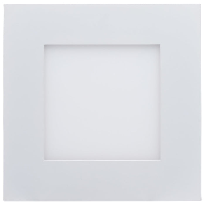 Remote Driver LED Downlight Satco S11889 12 Watt LED Direct Wire Downlight with Night Light - 6 Inch - Remote Driver - CCT Selectable - Dimmable - Square - White Finish Satco