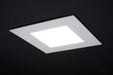 Remote Driver LED Downlight Satco S11889 12 Watt LED Direct Wire Downlight with Night Light - 6 Inch - Remote Driver - CCT Selectable - Dimmable - Square - White Finish Satco