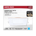 Remote Driver LED Downlight Satco S11889 12 Watt LED Direct Wire Downlight with Night Light - 6 Inch - Remote Driver - CCT Selectable - Dimmable - Square - White Finish Satco