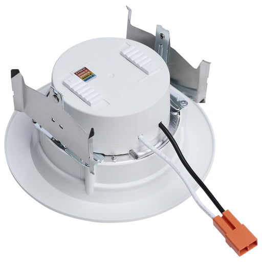Downlight Retrofit Satco S11894 6.5/8/9.3 Watt LED Downlight Retrofit - 27K/30K/35K/40K/50K CCT - 4 Inch - Flat Wafer - Round - Matte White Finish Satco