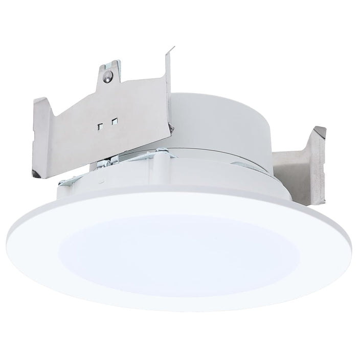 Downlight Retrofit Satco S11894 6.5/8/9.3 Watt LED Downlight Retrofit - 27K/30K/35K/40K/50K CCT - 4 Inch - Flat Wafer - Round - Matte White Finish Satco