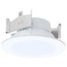 Downlight Retrofit Satco S11894 6.5/8/9.3 Watt LED Downlight Retrofit - 27K/30K/35K/40K/50K CCT - 4 Inch - Flat Wafer - Round - Matte White Finish Satco
