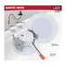 Downlight Retrofit Satco S11894 6.5/8/9.3 Watt LED Downlight Retrofit - 27K/30K/35K/40K/50K CCT - 4 Inch - Flat Wafer - Round - Matte White Finish Satco