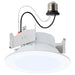 Downlight Retrofit Satco S11894 6.5/8/9.3 Watt LED Downlight Retrofit - 27K/30K/35K/40K/50K CCT - 4 Inch - Flat Wafer - Round - Matte White Finish Satco