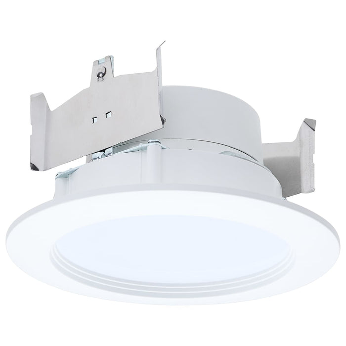 Downlight Retrofit Satco S11895 6.5/8/9.3 Watt LED Downlight Retrofit - 27K/30K/35K/40K/50K CCT - 4 Inch - Regressed Wafer - Round - Matte White Finish Satco