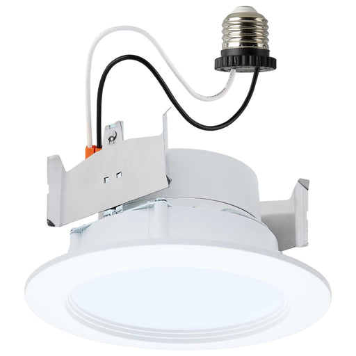 Downlight Retrofit Satco S11895 6.5/8/9.3 Watt LED Downlight Retrofit - 27K/30K/35K/40K/50K CCT - 4 Inch - Regressed Wafer - Round - Matte White Finish Satco