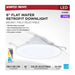 Downlight Retrofit Satco S11896 9/11/13 Watt LED Downlight Retrofit - 27K/30K/35K/40K/50K CCT - 6 Inch - Flat Wafer - Round - Matte White Finish Satco