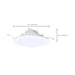 Downlight Retrofit Satco S11896 9/11/13 Watt LED Downlight Retrofit - 27K/30K/35K/40K/50K CCT - 6 Inch - Flat Wafer - Round - Matte White Finish Satco