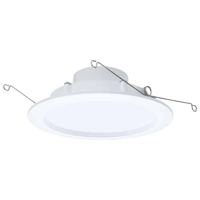 Downlight Retrofit Satco S11897 9/11/13 Watt LED Downlight Retrofit - 27K/30K/35K/40K/50K CCT - 6 Inch - Regressed Wafer - Round - Matte White Finish Satco