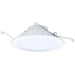 Downlight Retrofit Satco S11897 9/11/13 Watt LED Downlight Retrofit - 27K/30K/35K/40K/50K CCT - 6 Inch - Regressed Wafer - Round - Matte White Finish Satco