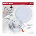 Downlight Retrofit Satco S11897 9/11/13 Watt LED Downlight Retrofit - 27K/30K/35K/40K/50K CCT - 6 Inch - Regressed Wafer - Round - Matte White Finish Satco