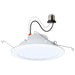 Downlight Retrofit Satco S11897 9/11/13 Watt LED Downlight Retrofit - 27K/30K/35K/40K/50K CCT - 6 Inch - Regressed Wafer - Round - Matte White Finish Satco