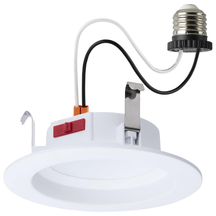Downlight Retrofit Satco S12600 6 Watt LED Downlight Retrofit - 4 Inch - CCT Selectable - Round - White Finish Satco