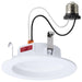 Downlight Retrofit Satco S12600 6 Watt LED Downlight Retrofit - 4 Inch - CCT Selectable - Round - White Finish Satco