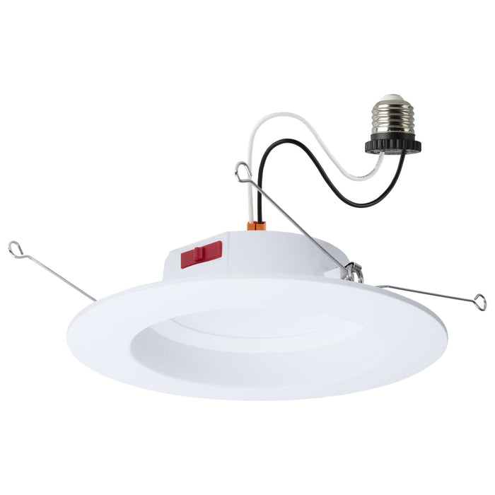 Downlight Retrofit Satco S12604 10 Watt LED Downlight Retrofit - 5-6 Inch - CCT Selectable - Round - White Finish Satco