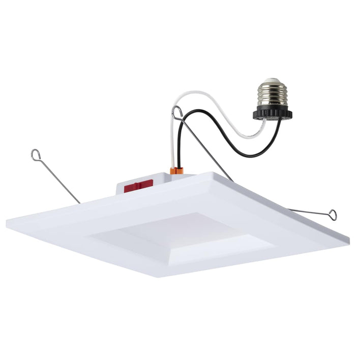 Downlight Retrofit Satco S12605 10 Watt LED Downlight Retrofit - 5-6 Inch - CCT Selectable - Square - White Finish Satco