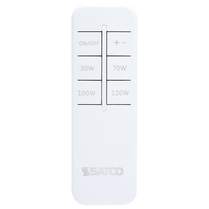Work Light Satco S13175 30/70/100/120 Watt LED Work Light with Remote - 5000K CCT - Red Finish - 120 Volt Satco