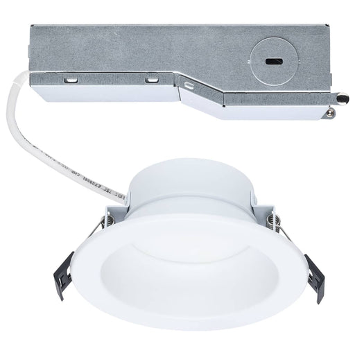 Commercial Downlight Retrofit Satco S13510 12/9/6 Wattage Selectable - 2700K/3000K/3500K/4000K/5000K CCT Selectable - Commercial LED Downlight - 4 in. - Remote Driver - 120-347 volt Satco