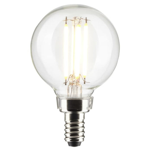 Satco S21210 5.5W G16.5 LED Bulb 3000K 500 Lumens Dimmable E12 Clear LightStoreUSA