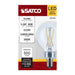 Satco S21210 5.5W G16.5 LED Bulb 3000K 500 Lumens Dimmable E12 Clear LightStoreUSA