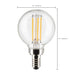 Satco S21210 5.5W G16.5 LED Bulb 3000K 500 Lumens Dimmable E12 Clear LightStoreUSA