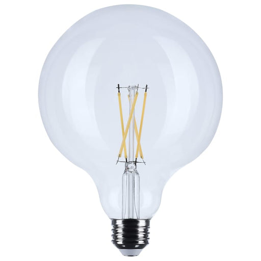LED G40 Satco S21248 Clear G40 LED Filament Globe Bulb – 4W 2700K Dimmable E26 Base Satco