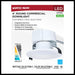 Commercial Downlight Retrofit Nuvo S21600 13.5W Field Selectable LED 4-Inch Commercial Downlight - Dual Dimming - Round - 120-347 Volt Nuvo