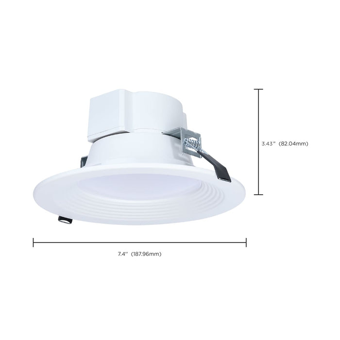 Commercial Downlight Retrofit Nuvo S21601 18.5W Field Selectable LED 6-Inch Commercial Downlight - Dual Dimming - Round - 120-347 Volt Nuvo