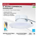 Commercial Downlight Retrofit Nuvo S21602 25.5W Field Selectable LED 8-Inch Commercial Downlight - Dual Dimming - Round - 120-347 Volt Nuvo