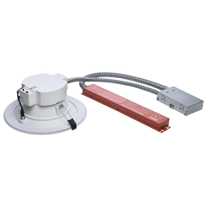 Commercial Downlight Retrofit Nuvo S21606 28W Field Selectable LED 8-Inch Commercial Downlight - Dual Dimming - Integrated Emergency Driver - Round - 120-347 Volt Nuvo