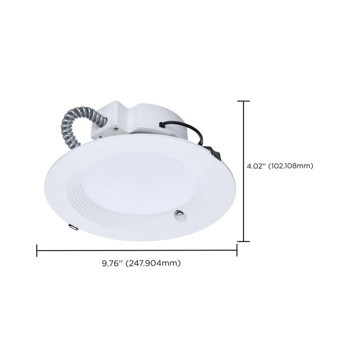 Commercial Downlight Retrofit Nuvo S21606 28W Field Selectable LED 8-Inch Commercial Downlight - Dual Dimming - Integrated Emergency Driver - Round - 120-347 Volt Nuvo