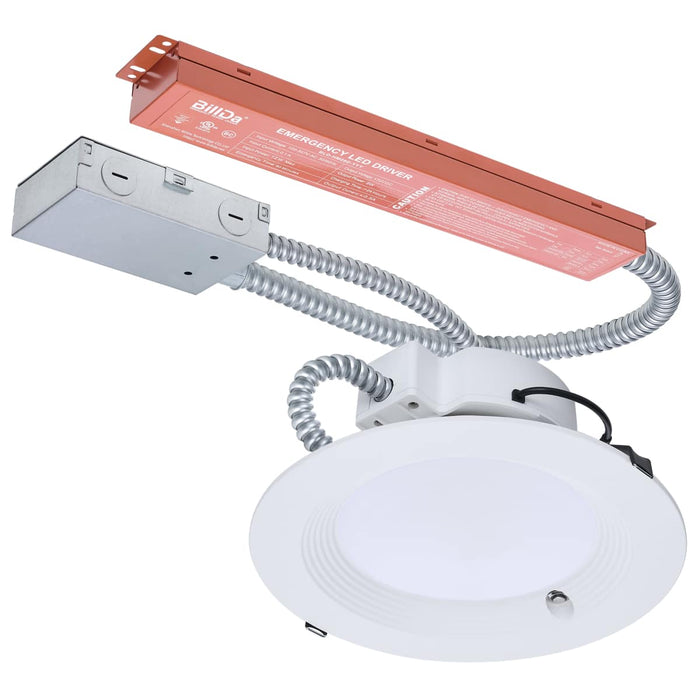 Commercial Downlight Retrofit Nuvo S21606 28W Field Selectable LED 8-Inch Commercial Downlight - Dual Dimming - Integrated Emergency Driver - Round - 120-347 Volt Nuvo