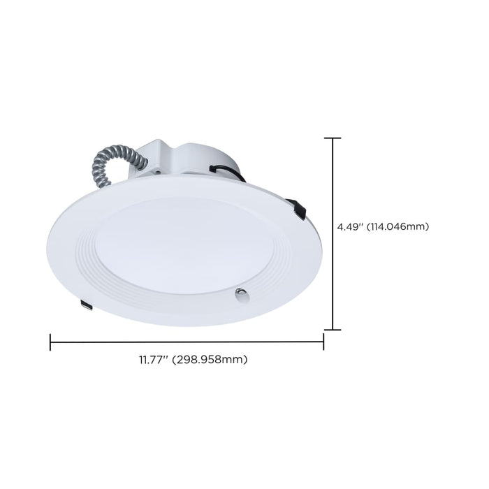 Commercial Downlight Retrofit Nuvo S21607 38W Field Selectable LED 10-Inch Commercial Downlight - Dual Dimming - Integrated Emergency Driver - Round - 120-277 Volt Nuvo