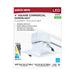 Commercial Downlight Retrofit Nuvo S21608 13.5W Field Selectable LED 4-Inch Commercial Downlight - Dual Dimming - Square - 120-347 Volt Nuvo