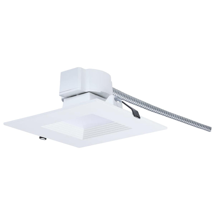 Commercial Downlight Retrofit Nuvo S21609 18.5W Field Selectable LED 6-Inch Commercial Downlight - Dual Dimming - Square - 120-347 Volt Nuvo