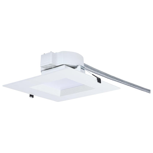 Commercial Downlight Retrofit Nuvo S21610 25.5W Field Selectable LED 8-Inch Commercial Downlight - Dual Dimming - Square - 120-347 Volt Nuvo