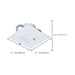 Commercial Downlight Retrofit Nuvo S21613 20.5W Field Selectable LED 6-Inch Commercial Downlight - Dual Dimming - Integrated Emergency Driver - Square - 120-347 Volt Nuvo