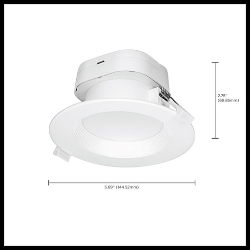 Direct Wire LED Downlight Satco S39012 7 watt LED Direct Wire Downlight - 4 inch - 3000K - 120 volt - Dimmable Satco