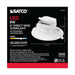 Direct Wire LED Downlight Satco S39028 9 watt LED Direct Wire Downlight - 5-6 inch - 4000K - 120 volt - Dimmable Satco
