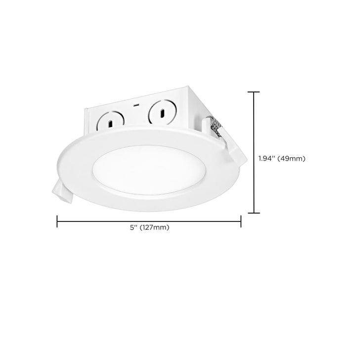 Direct Wire LED Downlight Satco S39055 8.5 watt LED Direct Wire Downlight - Edge-lit - 4 inch - 2700K - 120 volt - Dimmable Satco