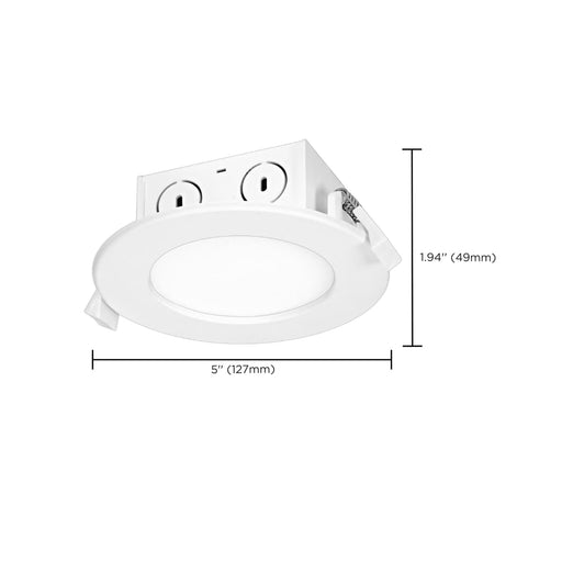 Direct Wire LED Downlight Satco S39056 8.5 watt LED Direct Wire Downlight - Edge-lit - 4 inch - 3000K - 120 volt - Dimmable Satco