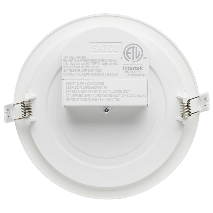 Direct Wire LED Downlight Satco S39059 11.6 watt LED Direct Wire Downlight - Edge-lit - 5-6 inch - 5000K - 120 volt - Dimmable Satco