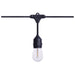 String Light Satco S8020R1 24 Foot LED String Light - 12-S14 Lamps - 2700K CCT - Black - 120 Volt Satco