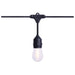 String Light Satco S8020R1 24 Foot LED String Light - 12-S14 Lamps - 2700K CCT - Black - 120 Volt Satco